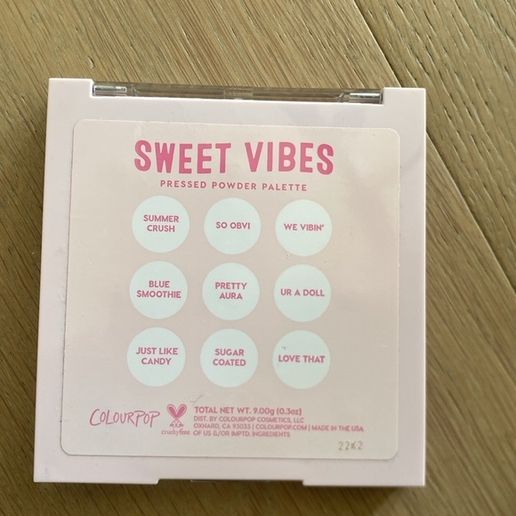 Colourpop Pressed Powder Palette Sweet Vibes blues purple 9 eyeshadows new - Picture 5 of 5